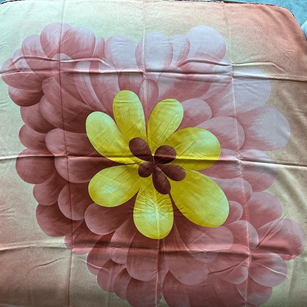 Rare Vintage Silk Scarf by Cesare Piccini signed by designer